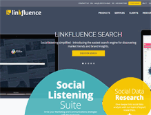 Tablet Screenshot of linkfluence.com